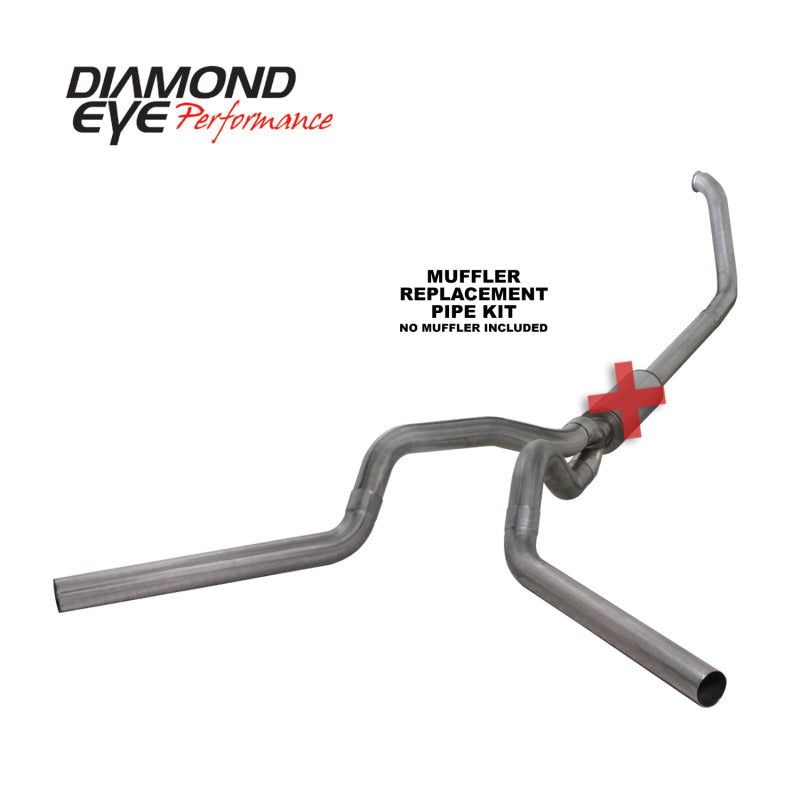 Diamond Eye Performance DEP Turbo Back Exhaust Kit SS Exhaust, Mufflers & Tips Turbo Back main image