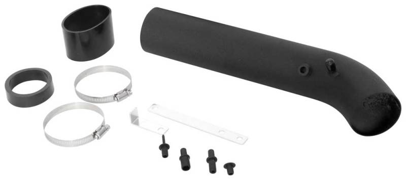 Spectre Universal Intake Tube Kit 3in. - Aluminum - Black 8219K