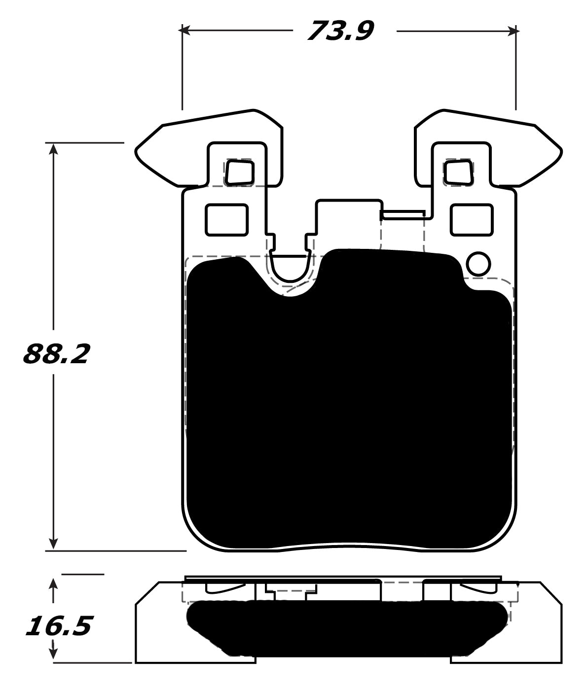 Porterfield Brake Pads for 2017 BMW M2