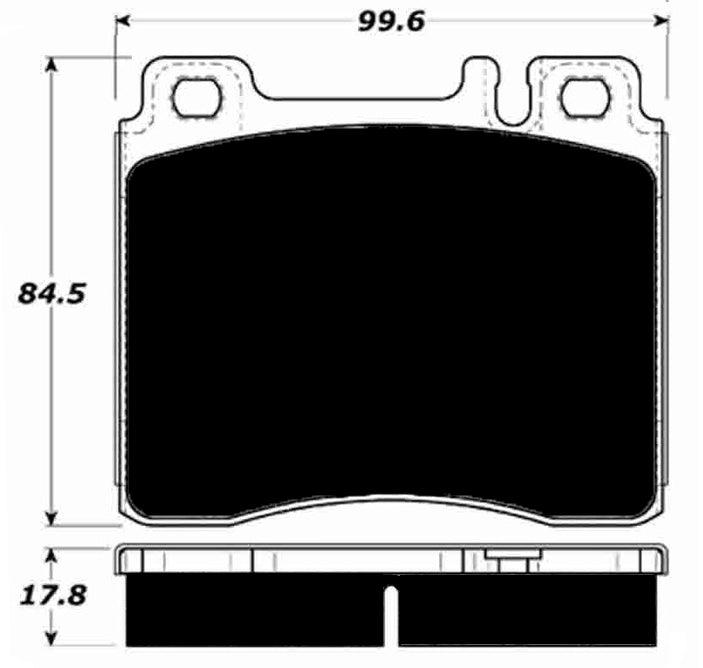 Porterfield Brake Pads for 1992 MERCEDES-BENZ 400SEL