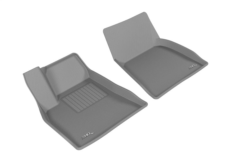 3D MAXpider 2012-2014 Tesla Model S Kagu 1st Row Floormat - Gray L1TL00011501