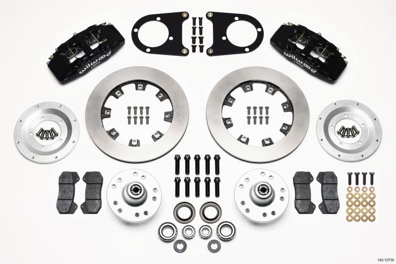 Wilwood Dynapro 6 Front Hub Kit 12.19in 37-48 Ford Psgr. Car Spindle 140-10739 Main Image