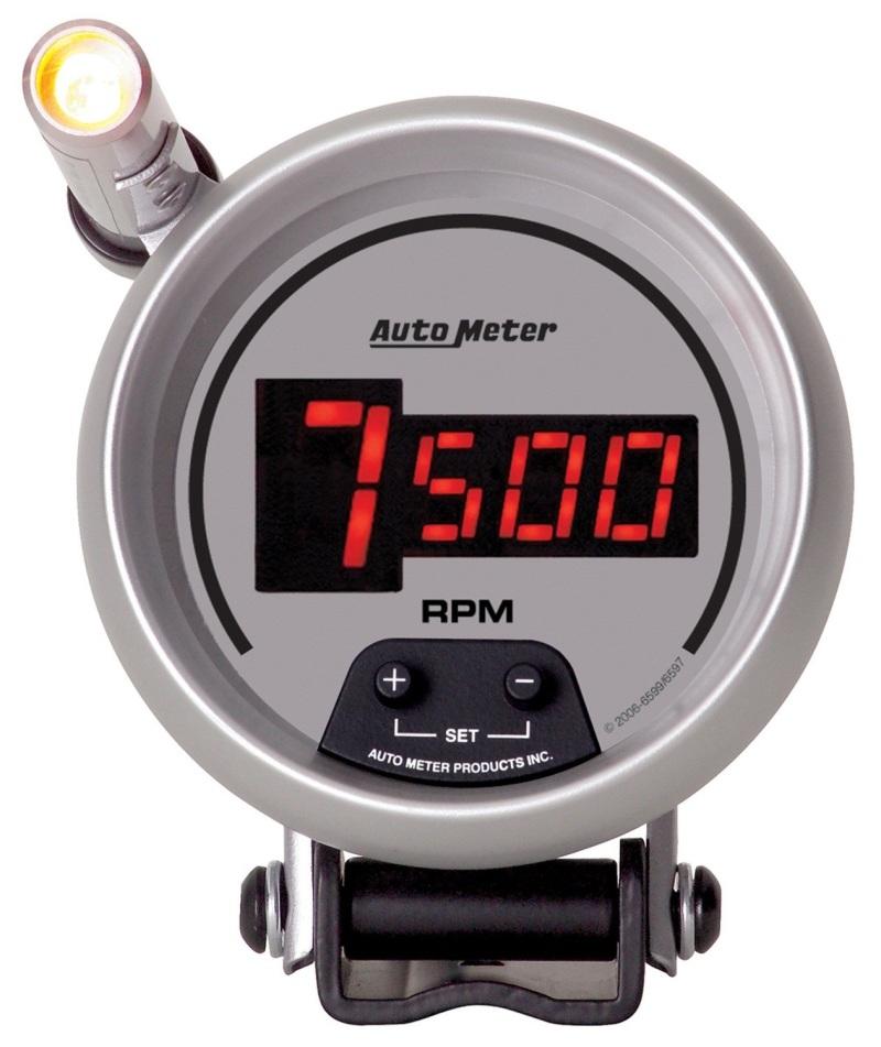 Autometer Ultra-Lite 3-3/4in 10000 RPM Digital Mini-Monster Tachometer 6599 Main Image