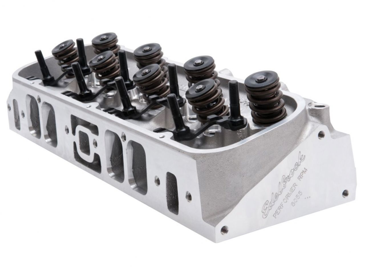 Edelbrock Cylinder Head, BBC, Performer RPM, Rectangle Port, for Hydraulic