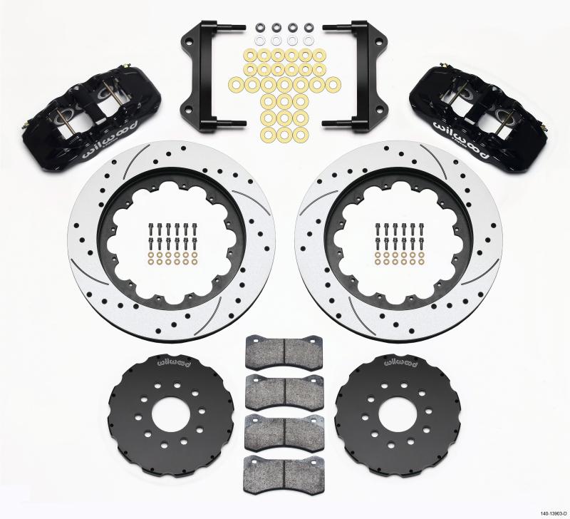 Wilwood AERO6 Front Hat Kit 15.00 Drilled 97-04 Corvette C5/Z06 05-13 C6 140-13903-D Main Image