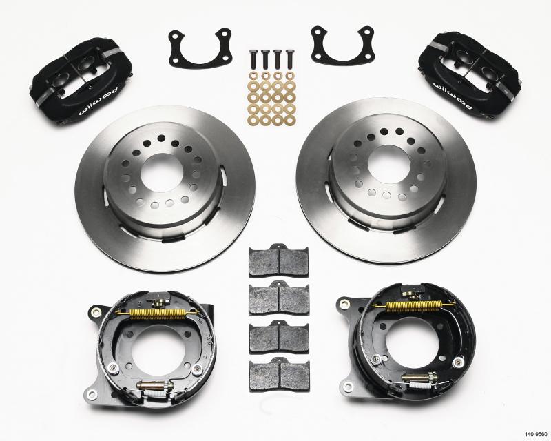 Wilwood Forged Dynalite P/S Park Brake Kit New Big Ford 2.50in offset Staggrd Shock 140-9560 Main Image