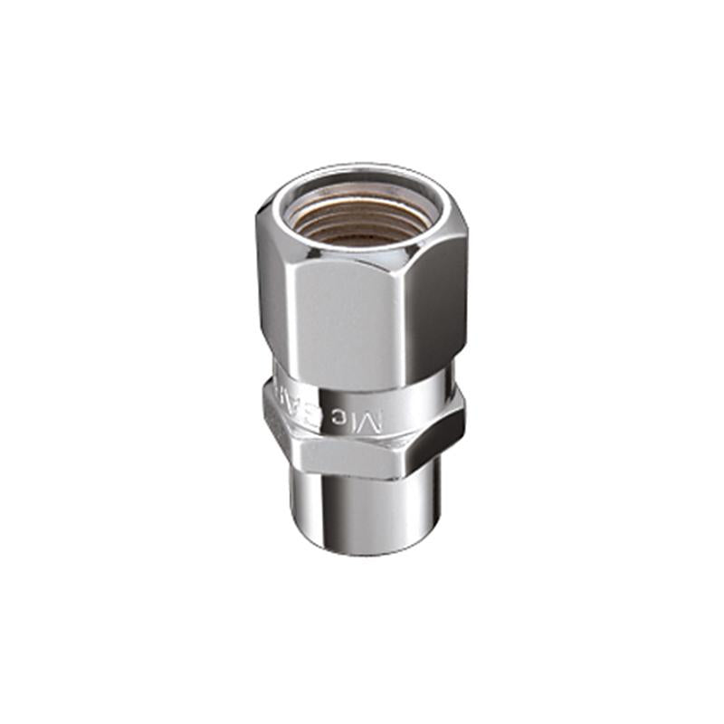 McGard Hex Lug Nut (Drag Racing Short Shank) 1/2-20 / 13/16 Hex / 1.6in. Length (4-Pack) - Chrome 60127 Main Image