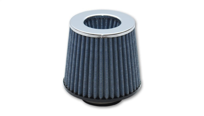 Vibrant Open Funnel High Performance Air Filter, 2.5" Inlet ID - Chrome Cap