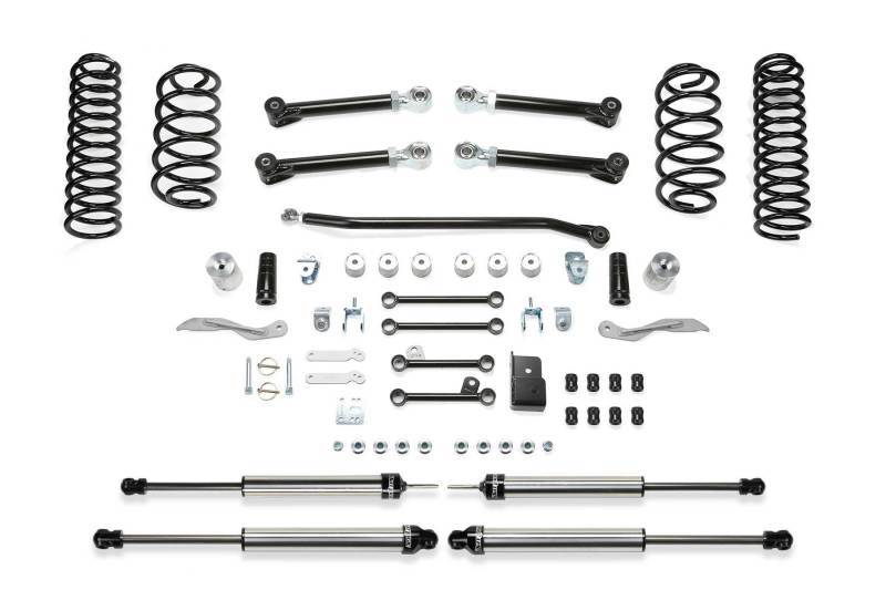 Fabtech 97-06 Jeep TJ 4WD 4in Trail II System w/DL Shocks K4091DL Main Image