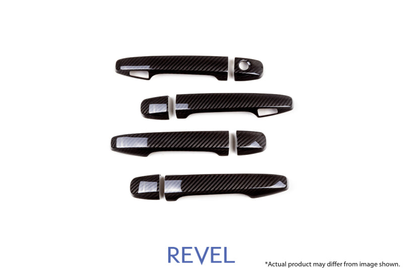 Revel GT Dry Carbon Door Handle Covers (FL/FR/RL/RR) 15-18 Subaru WRX/STI - 8 Pieces 1TR4GT0AS10