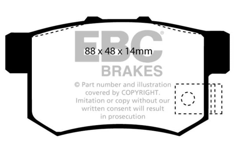 EBC Brakes Bluestuff Street and Track Day Brake Pads DP5781/2NDX Main Image