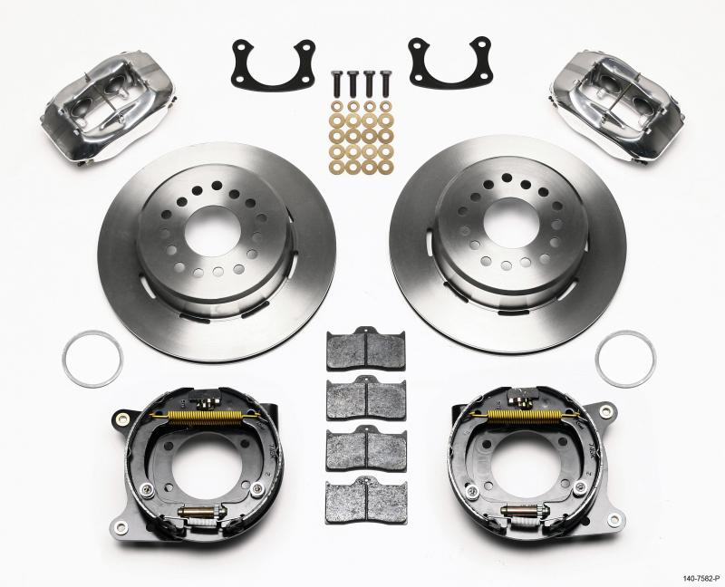 Wilwood Forged Dynalite P/S Park Brake Kit Polished New Big Ford 2.36in Offset 140-7582-P Main Image