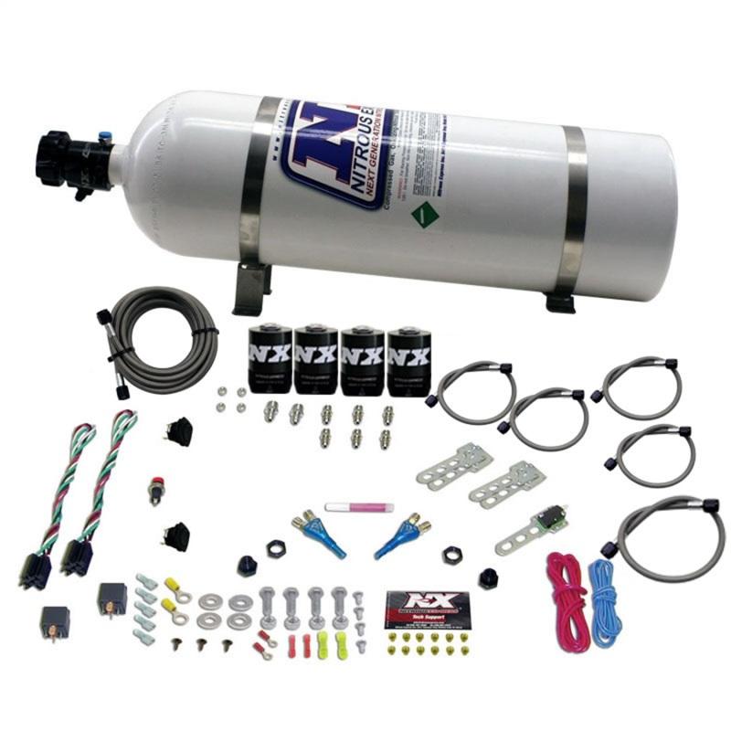 Nitrous Express Dodge EFI Dual Stage Nitrous Kit (50-150HP x 2) w/15lb Bottle 20324-15 Main Image