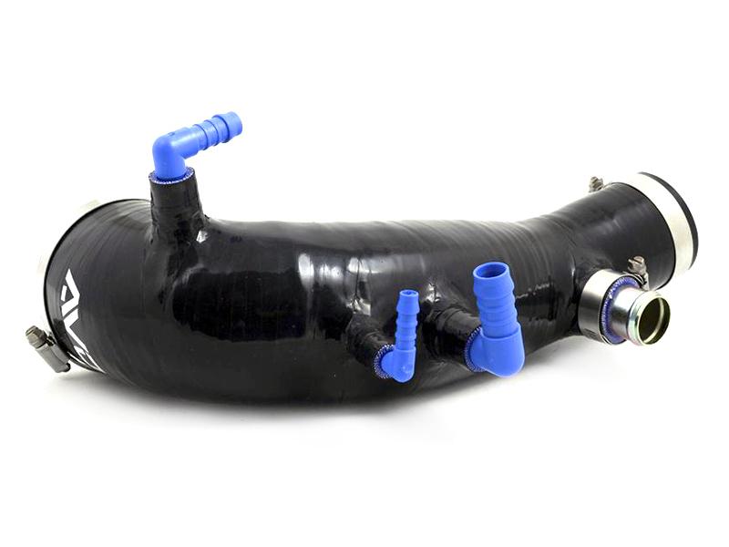 AVO Induction Black Silicone Turbo Inlet - 2008+ Subaru STI S2F08G41ABLKJ Main Image