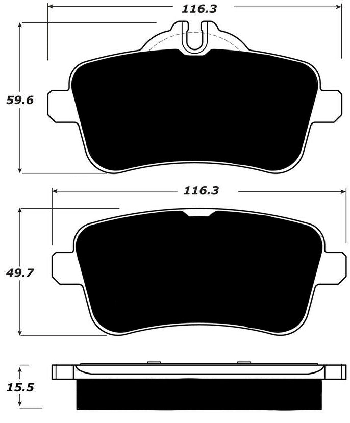 Porterfield Brake Pads for 2012 MERCEDES-BENZ ML63 AMG