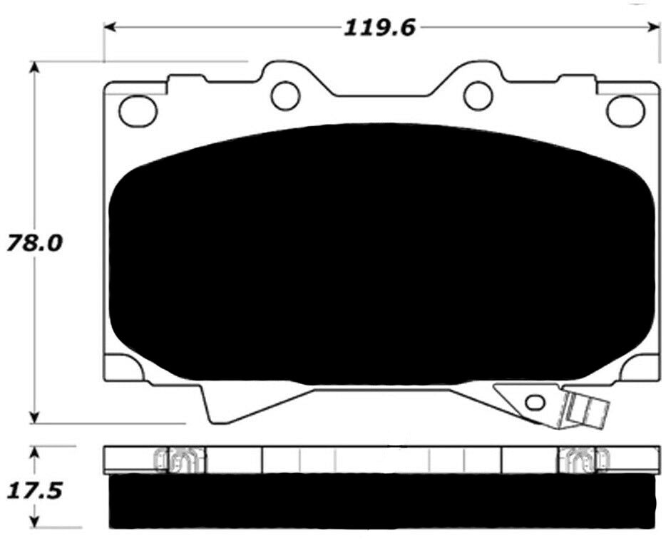 Porterfield Brake Pads for 2001 TOYOTA LANDCRUISER