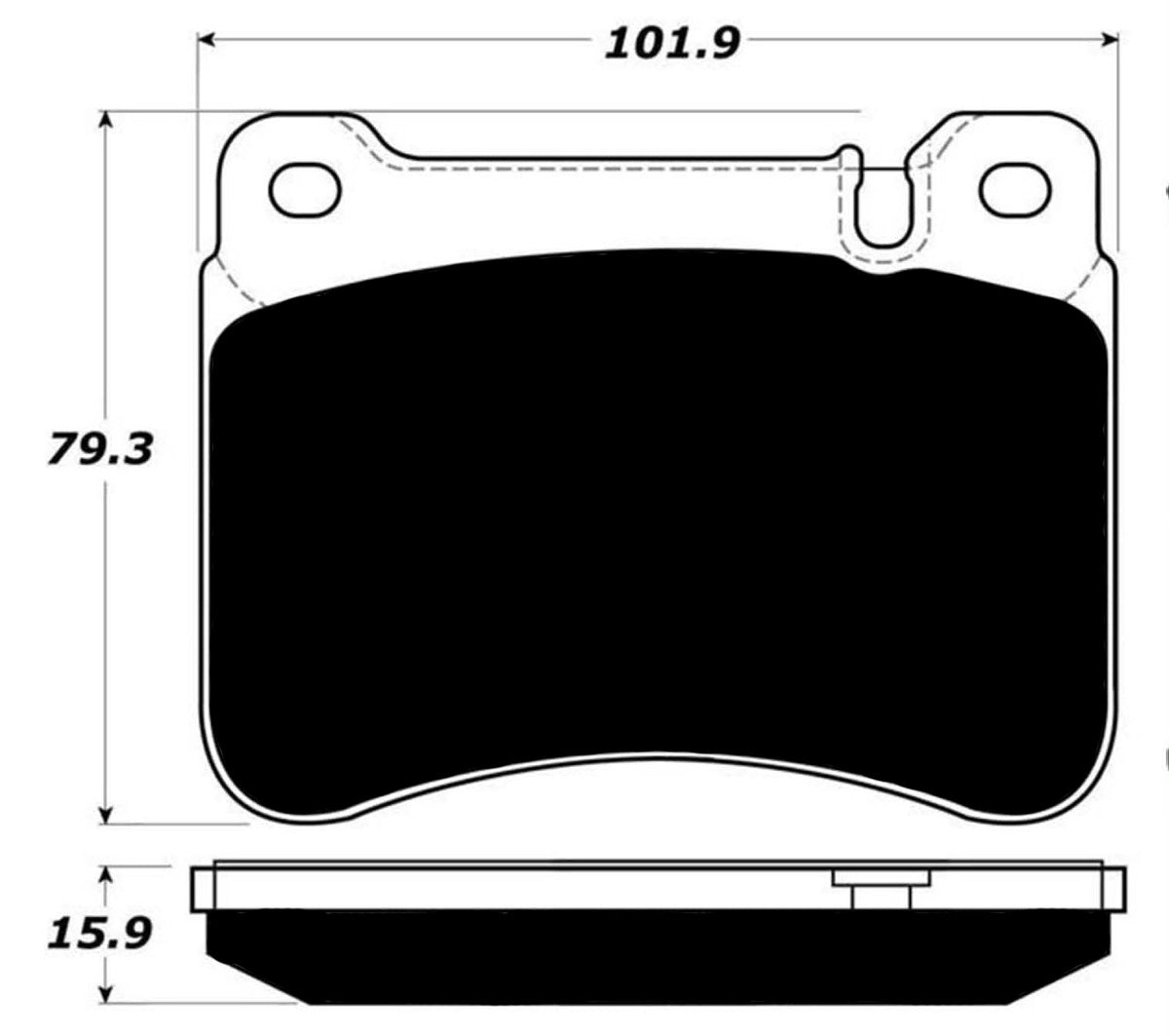 Porterfield Brake Pads for 2009 MERCEDES-BENZ SLK350