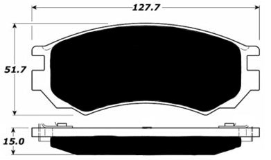 Porterfield Brake Pads for 1992 NISSAN NX Coupe SER w/o ABS