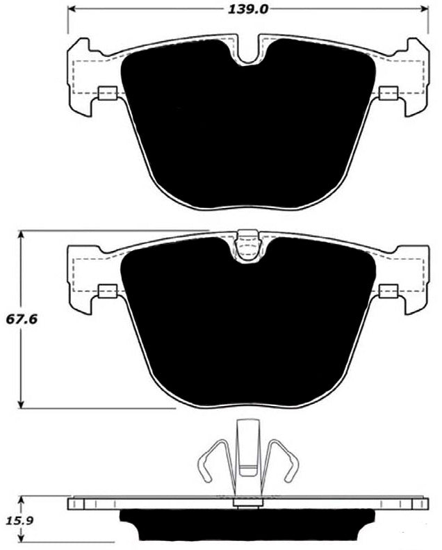 Porterfield Brake Pads for 2008 BMW 535 Gran Turismo