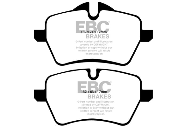 EBC 2007-2014 Mini Cooper S Hardtop (R56) 1.6L Turbo Bluestuff Front Brake Pads DP51789NDX Main Image