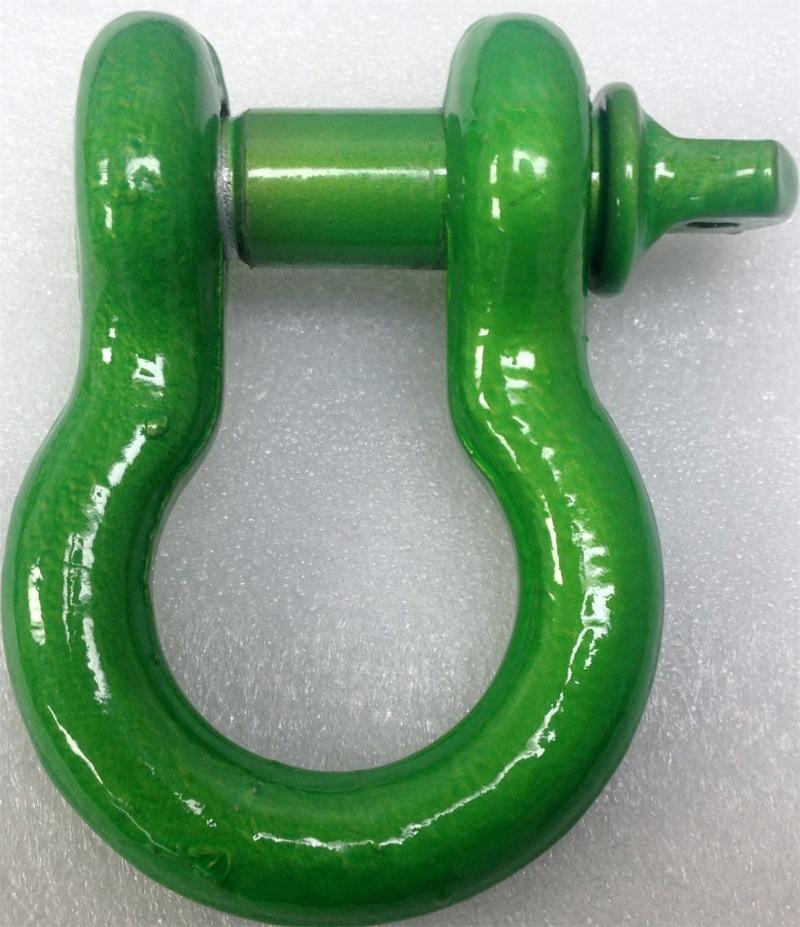 Iron Cross 3/4in D-Ring Shackle - Lime Green 1000-05 Main Image