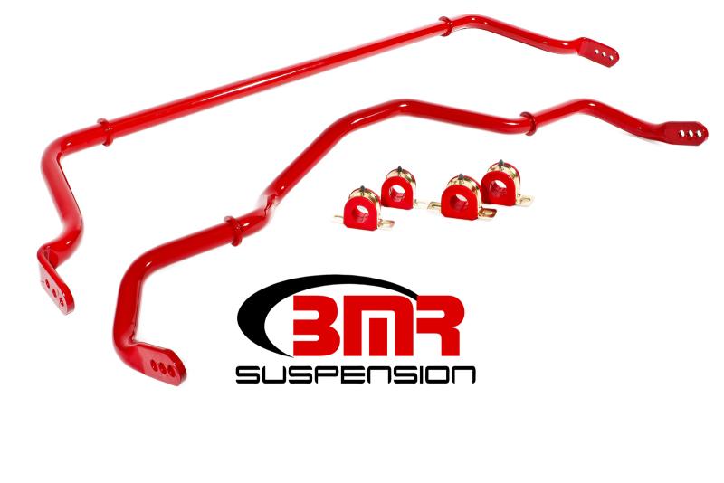 BMR 16-17 6th Gen Camaro Front & Rear Sway Bar Kit w/ Bushings - Red SB052R Main Image