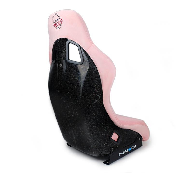 NRG FRP Bucket Seat Prisma Edition w/ Pearlized Back and Pink Alcantara (Medium) FRP-303PK-PRISMA Main Image