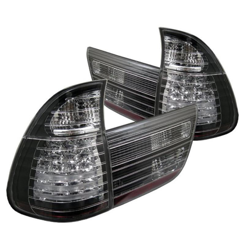 Spyder BMW E53 X5 00-06 4PCS LED Tail Lights Black ALT-YD-BE5300-LED-BK 5000781 Main Image