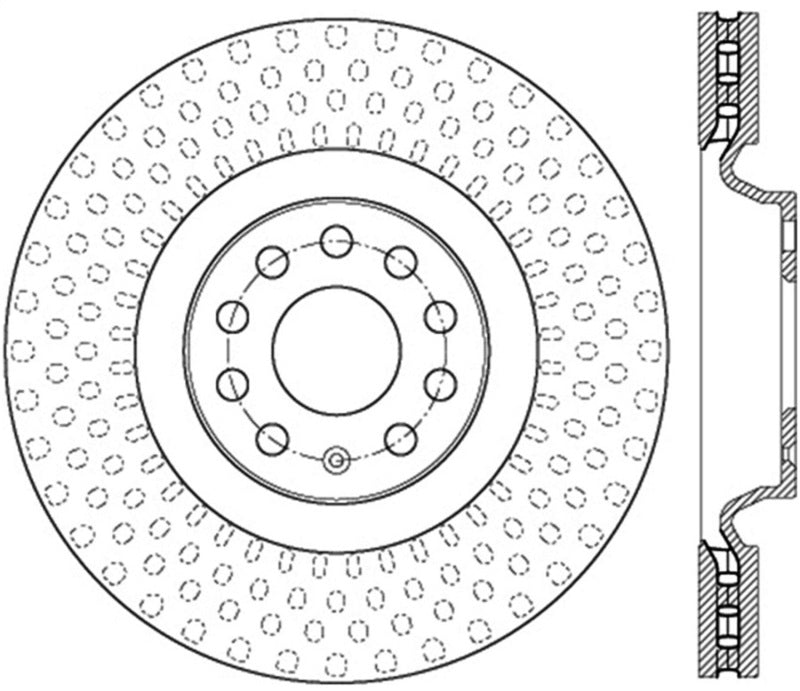 StopTech Sport Slotted Brake Rotor; Front Right