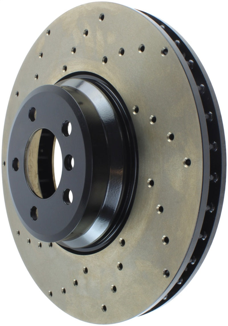 StopTech Sport Cryo Cross Drilled Brake Rotor; Rear Left