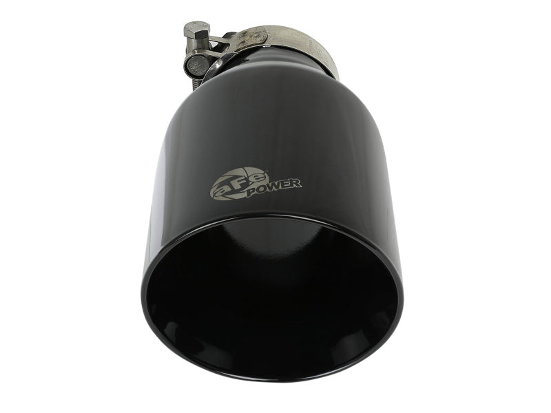 aFe MACH Force-Xp 409 SS Clamp-On Exhaust Tip 2.5in. Inlet / 4.5in. Outlet / 9in. L - Black 49T25454-B091