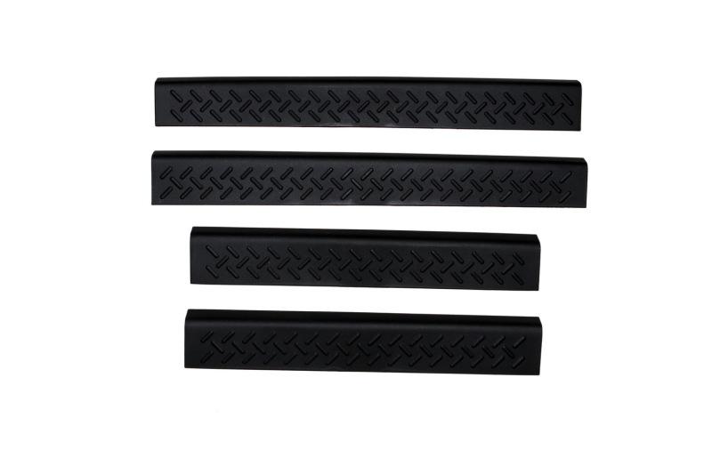 AVS 04-08 Ford F-150 Supercab Stepshields Door Sills 4pc - Black 91907 Main Image