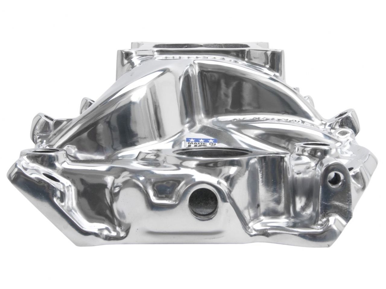 Edelbrock Polished B/B Chevy O-port RPM Air-Gap Manifold