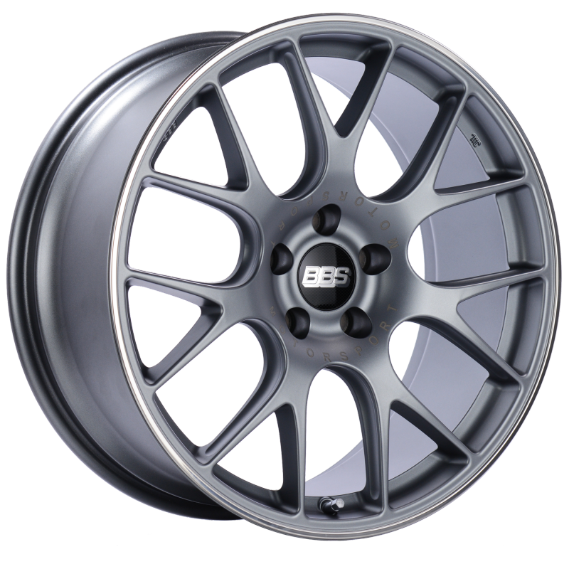 BBS CH-R 20x9 5x120 ET29 Satin Titanium Polished Rim Protector Wheel -82mm PFS/Clip Required CH113TIPO Main Image