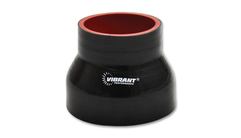 Vibrant Reducer Coupler, 2.5" I.D. x 3.5" I.D. x 3" long - Black