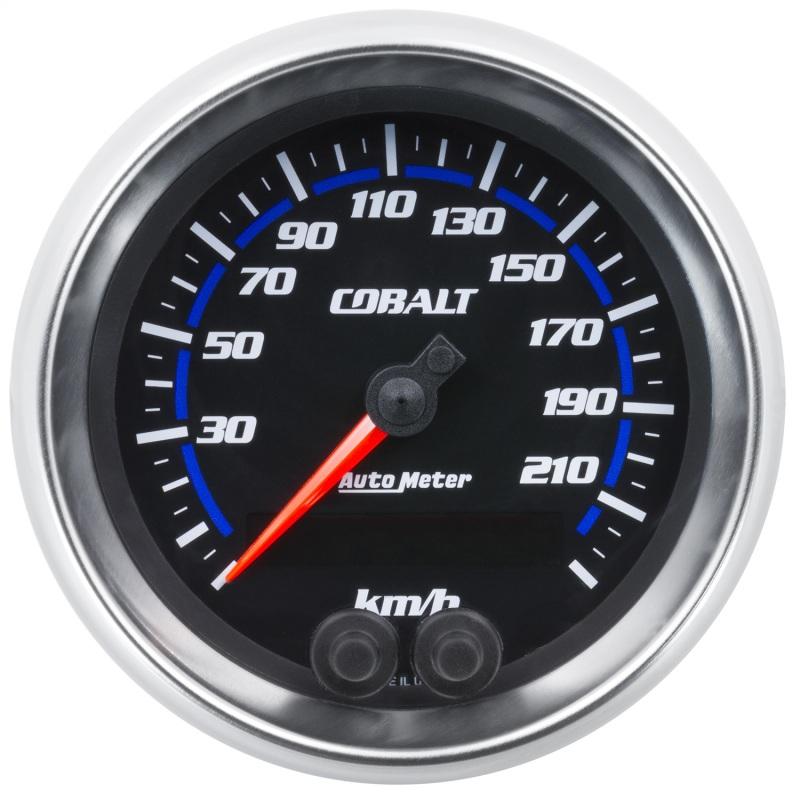 Autometer Cobalt Gauge Speedometer 3 3/8in 225Km/H Gps Cobalt 6280-M Main Image