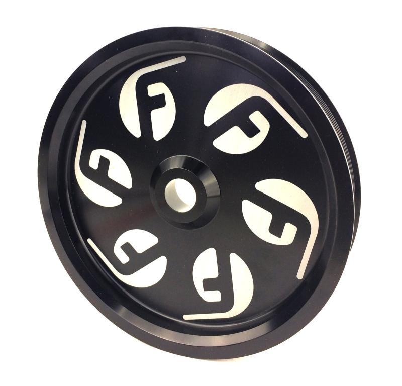 Fleece Performance Dodge Cummins Dual Pump Pulley (For Use w/ FPE Dual Pump Bracket) Black FPE-34211-BLK Main Image