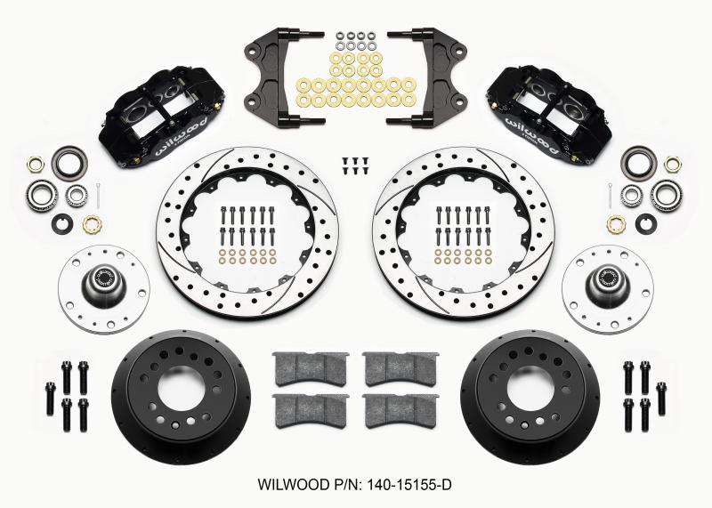 Wilwood Narrow Superlite 6R Front Hub Kit 12.88in Drilled WWE ProSpindle (5x4.75in 5x5.00in Hub) 140-15155-D Main Image