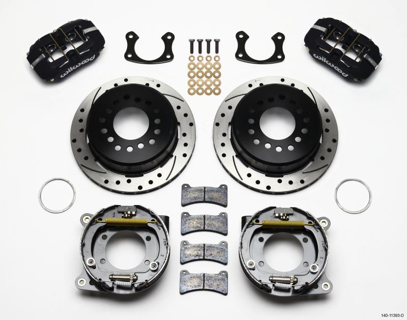 Wilwood Dynapro Low-Profile 11.00in P-Brake Kit Drilled Small Ford 2.66in Offset 140-11393-D Main Image