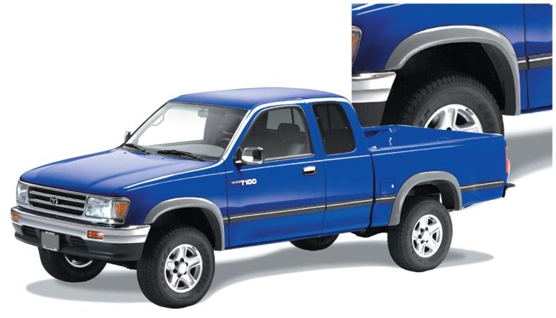 Bushwacker 93-98 Toyota T100 Fleetside Extend-A-Fender Style Flares 4pc - Black 31910-11 Main Image