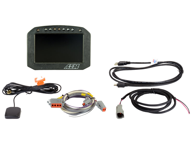 AEM CD-5G Carbon Flush Digital Dash Display w/ Internal 20Hz GPS & Antenna 30-5602F