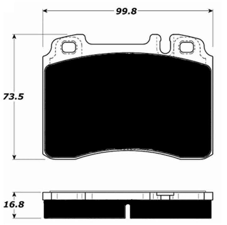 Porterfield Brake Pads for 1995 MERCEDES-BENZ C36 AMG