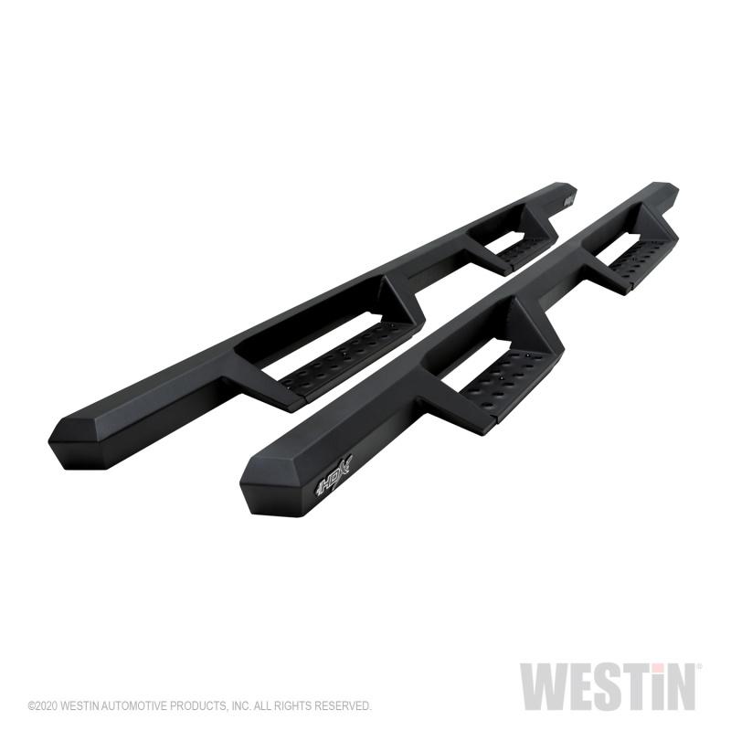 Westin 99-13 Chevy/GMC Silverado/Sierra 1500 Ext Cab HDX Drop Nerf Step Bars - Textured Black 56-11685 Main Image