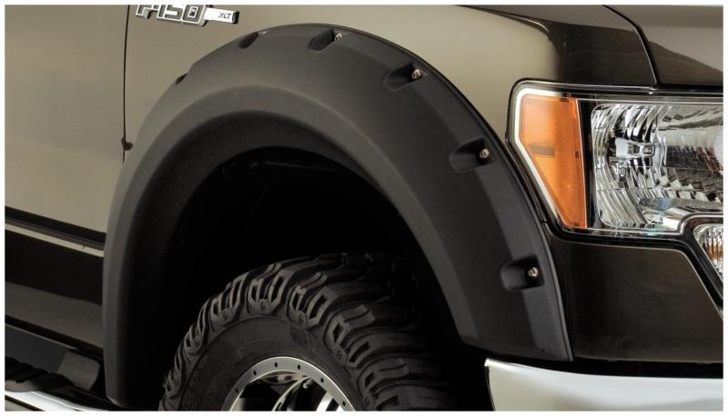 Bushwacker 09-14 Ford F-150 Max Pocket Style Flares 2pc Extended Coverage - Black 20071-02 Main Image