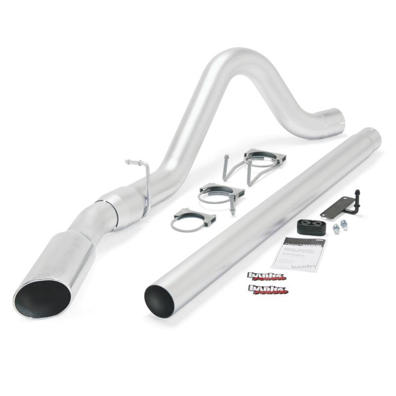 Banks Power 08-10 Ford 6.4L ECSB/CCSB (SWB) Monster Exhaust System - SS Single Exhaust w/ Chrome Tip 49780 Main Image