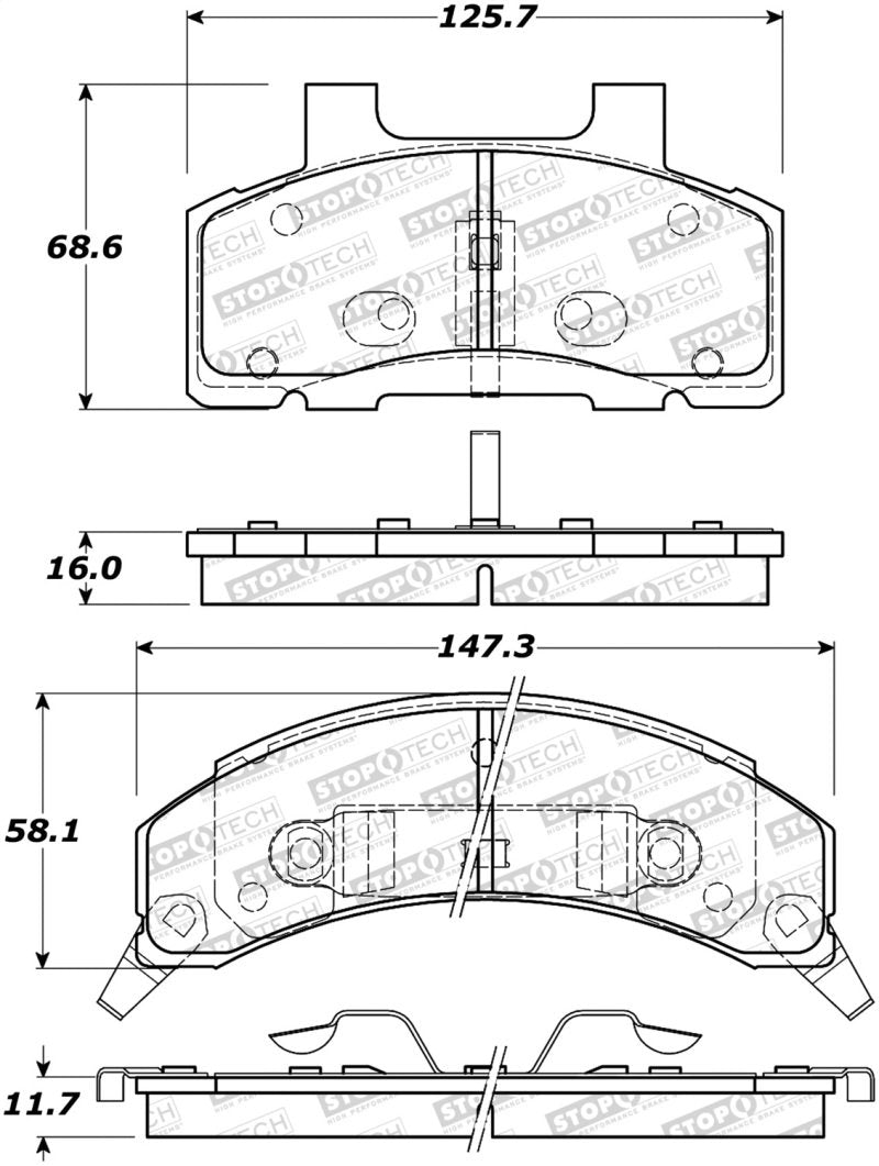 StopTech Street Brake Pads 308.02150 Main Image