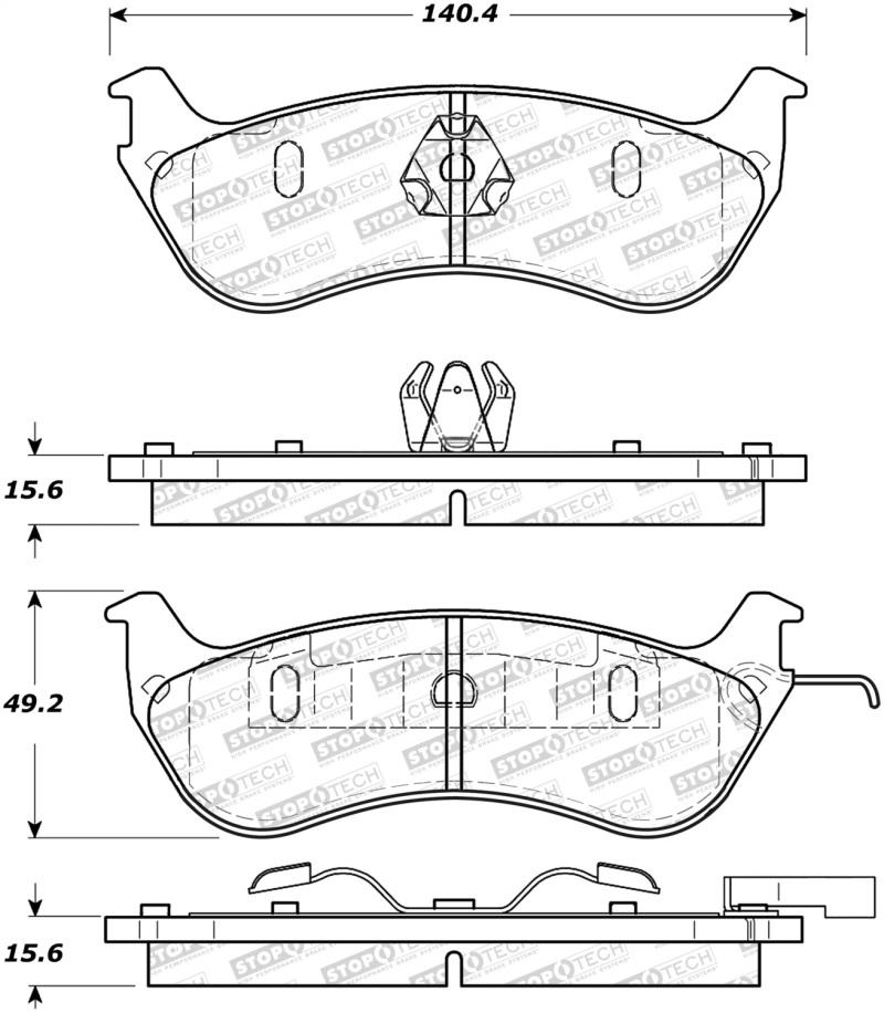 StopTech Street Brake Pads 308.06900 Main Image