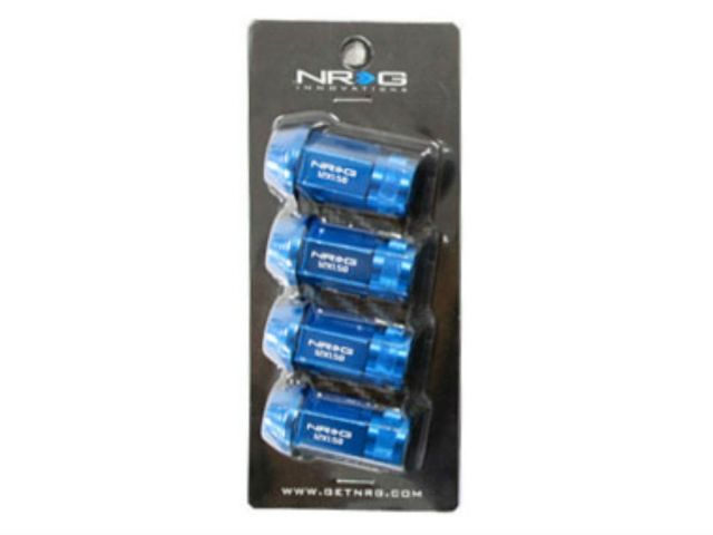 NRG 100 Series M12 x 1.5 Lug Nut Set 4 pc Blue