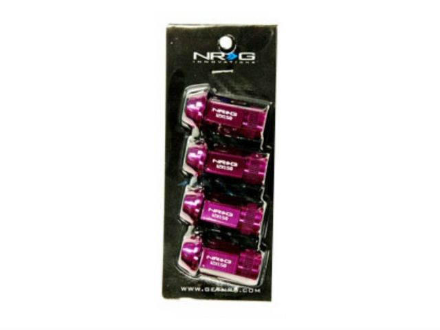 NRG 100 Series M12 x 1.5 Lug Nut Set 4 pc Purple