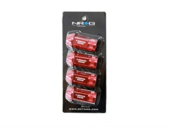 NRG 100 Series M12 x 1.5 Lug Nut Set 4 pc Red